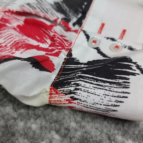 Georg Roth Lots Angeles Duffle Front Button Up Sheet Pleated - Picture 16 of 16